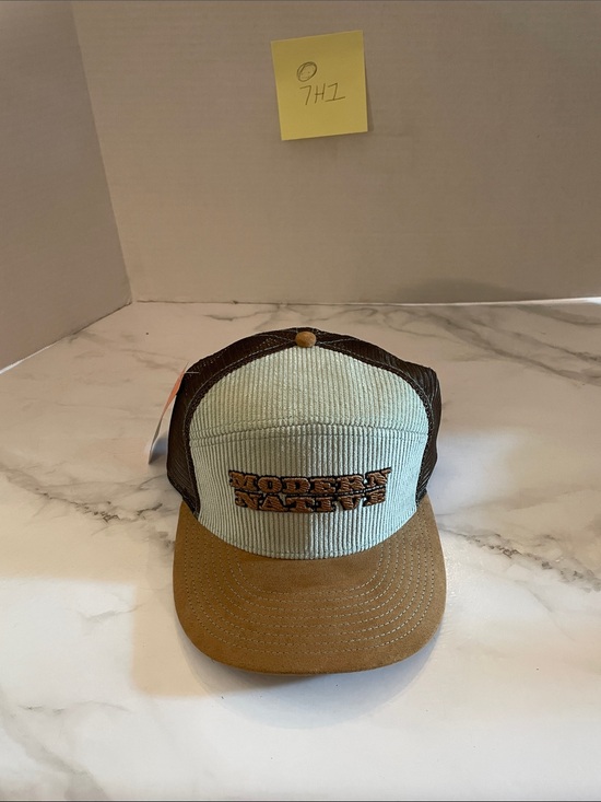 Other - Pukka Corduroy Front Trucker Hat in Mint & Brown modern native